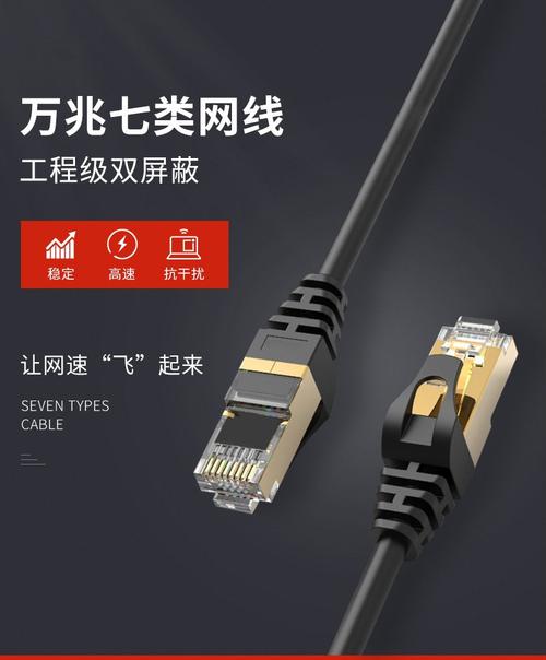 优束线材 苏宁放心购 优束七类网线 家用高速万兆无氧铜电脑网络宽带